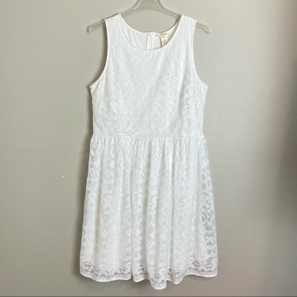 Sundance Aztec Embroidered Lace Dress White - Picture 2 of 7